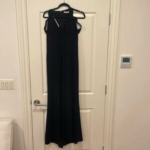 Black cut out crepe gown by Halston Heritage size 8